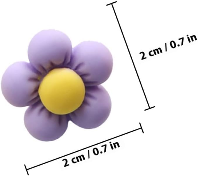 30Pcs Colorful Flower Shaped Thumb Tacks Decorative Push Pins for Cork Board Photo Wall Map Markers - Image 3
