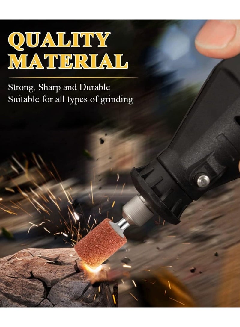 Sanding Bits for Dremel Rotary Tool, Grinding Stone Sanding Drill Bits with 1/8" Shank, Aluminium Oxide Tough Enough to Metal Rust Removal/Smoothing/Sharpening, Different Shape Meet More Needs, 42Pcs - Image 1