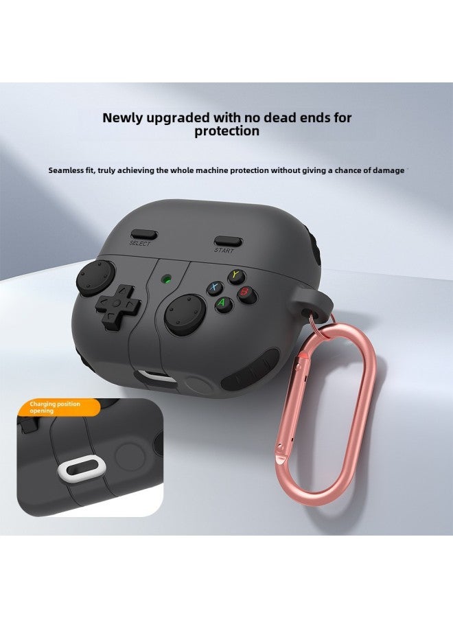 Protective Cover For Samsung Galaxy BUDS3 Game Machine Buds3pro Earphone Case Liquid Silicone Soft Case-Color:Pine Green-Model:Samsung Galaxy Budslive/buds2/budspro/buds2pro/buds Fe - Image 5