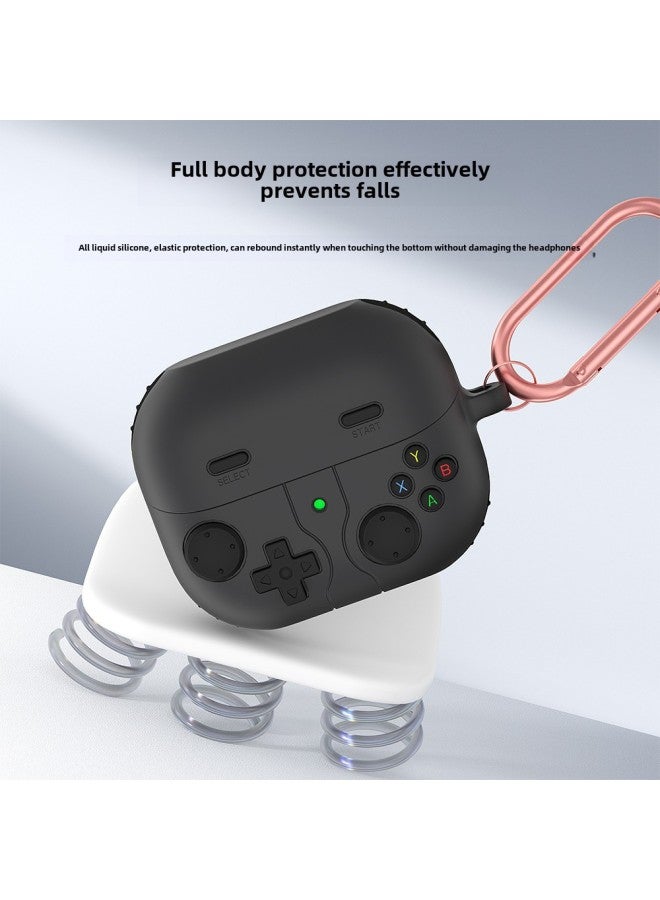 Protective Cover For Samsung Galaxy BUDS3 Game Machine Buds3pro Earphone Case Liquid Silicone Soft Case-Color:Pine Green-Model:Samsung Galaxy Budslive/buds2/budspro/buds2pro/buds Fe - Image 3