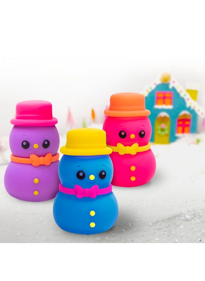 Schylling - Schylling NeeDoh Squishmas Groovy Glowman - Christmas Fidget Toy - Satisfying Snow-Like Crunch in Assorted Colors - Ages 3 to Adult (Pack of 1) - Image 1
