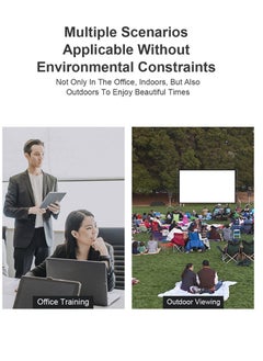 XiuWoo 100 inch 16:9 Portable Projector Screen with 2M High Tripod Stands for Outdoor or Indoor  - Image 5