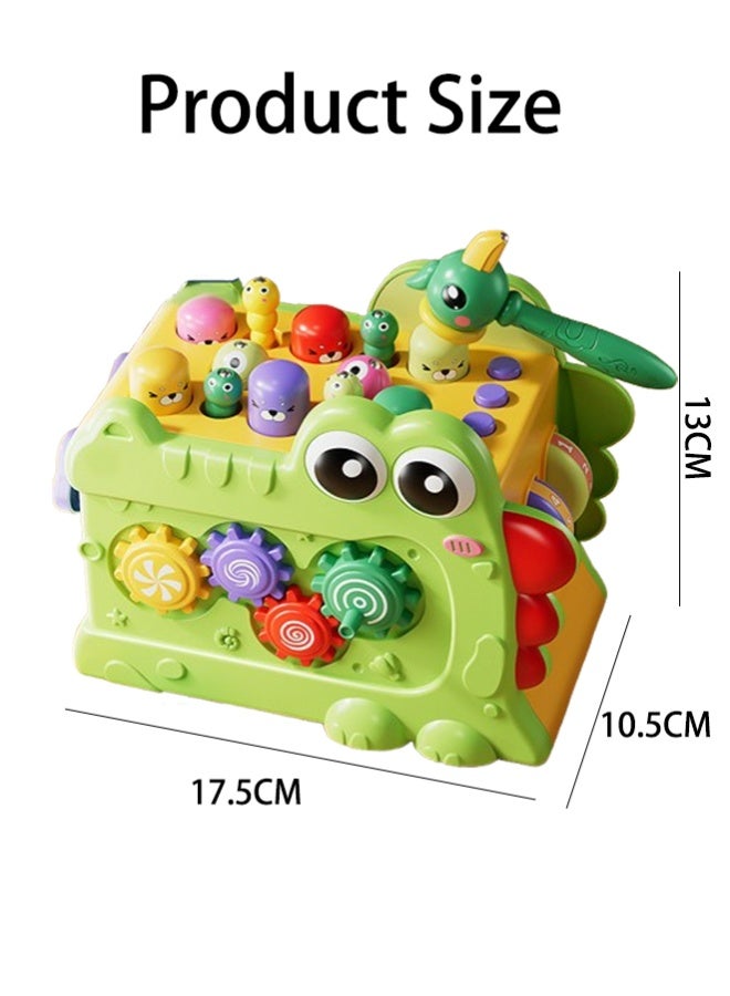 Hammering Pounding Toy with Maze, Spinning Gear, Shape Sorting, Spinning Fun, Motor Skills Toy Gift for Boys Girls - Image 2