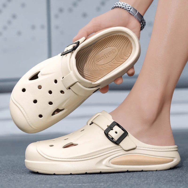 Eva Clogs Men'S Summer Outdoor Wear Non-Slip Toe Sandals Men'S Thick-Soled Casual Beach Sandals - Image 1