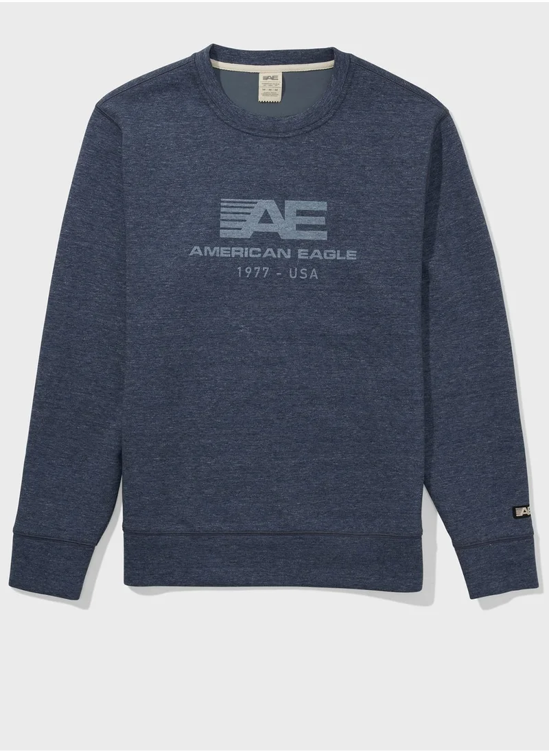 American Eagle Logo Crew Neck Sweatshirt