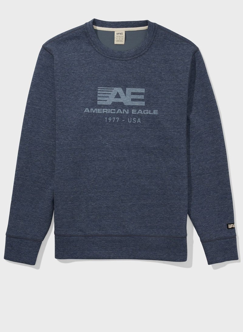 American Eagle Logo Crew Neck Sweatshirt - Image 3