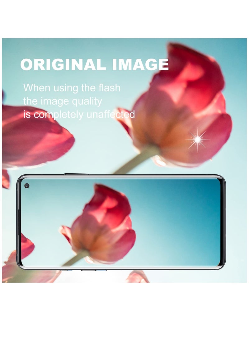Excefore 2+2 Compatible OnePlus 10 Pro Screen Protectors + Camera Lens Protectors, HD 3D Full Coverage Clarity 9H Premium Tempered Glass  - Image 2