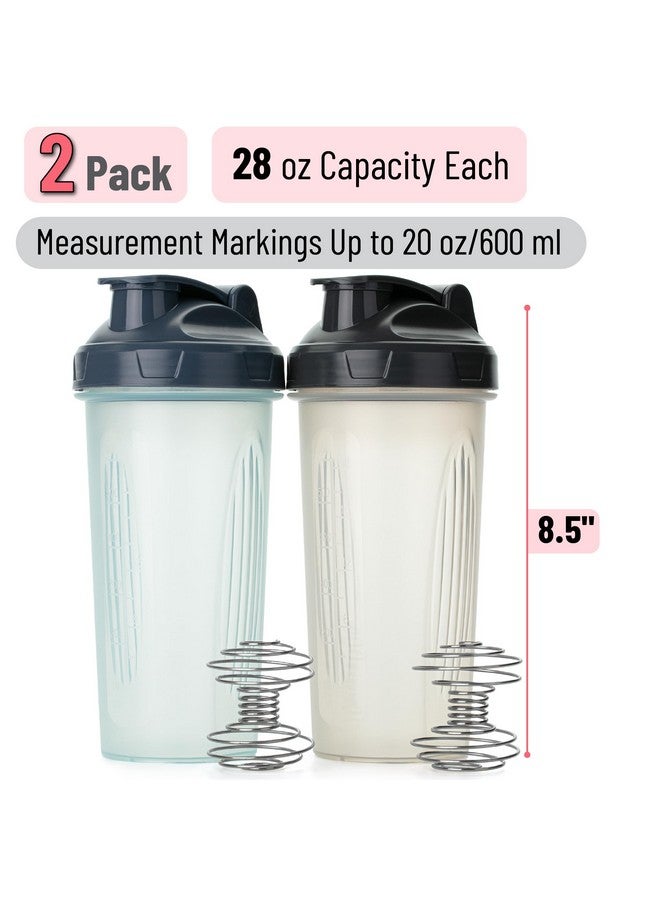 مستر. بين زجاجات خلط البروتين من مستر بن، ٢٨ أونصة، عبوة من قطعتين، شفافة، زجاجة خلط بروتين مع كرة خفق سلكية، زجاجة خلط - Image 2