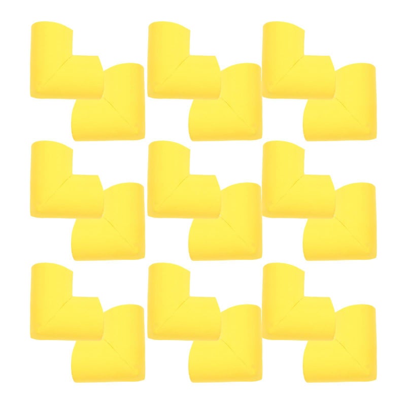Superior 50 Pack Small Yellow Furniture Corner Guards Child Safety Edge Bumpers - Image 2
