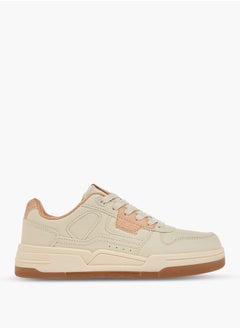 Lee Cooper Women's Colourblock Sneakers with Lace-Up Closure  - Image 3