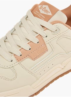 Lee Cooper Women's Colourblock Sneakers with Lace-Up Closure  - Image 4