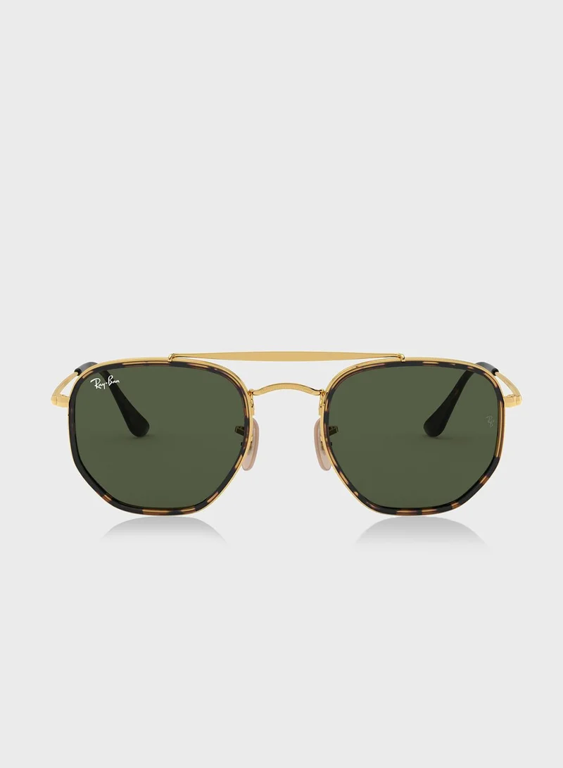 Ray-Ban 0Rb3648M The Marshal Ii Irregular Sunglasses
