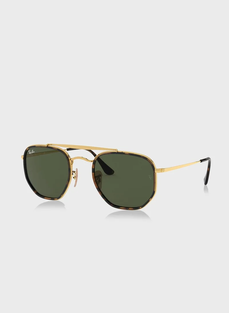 Ray-Ban 0Rb3648M The Marshal Ii Irregular Sunglasses