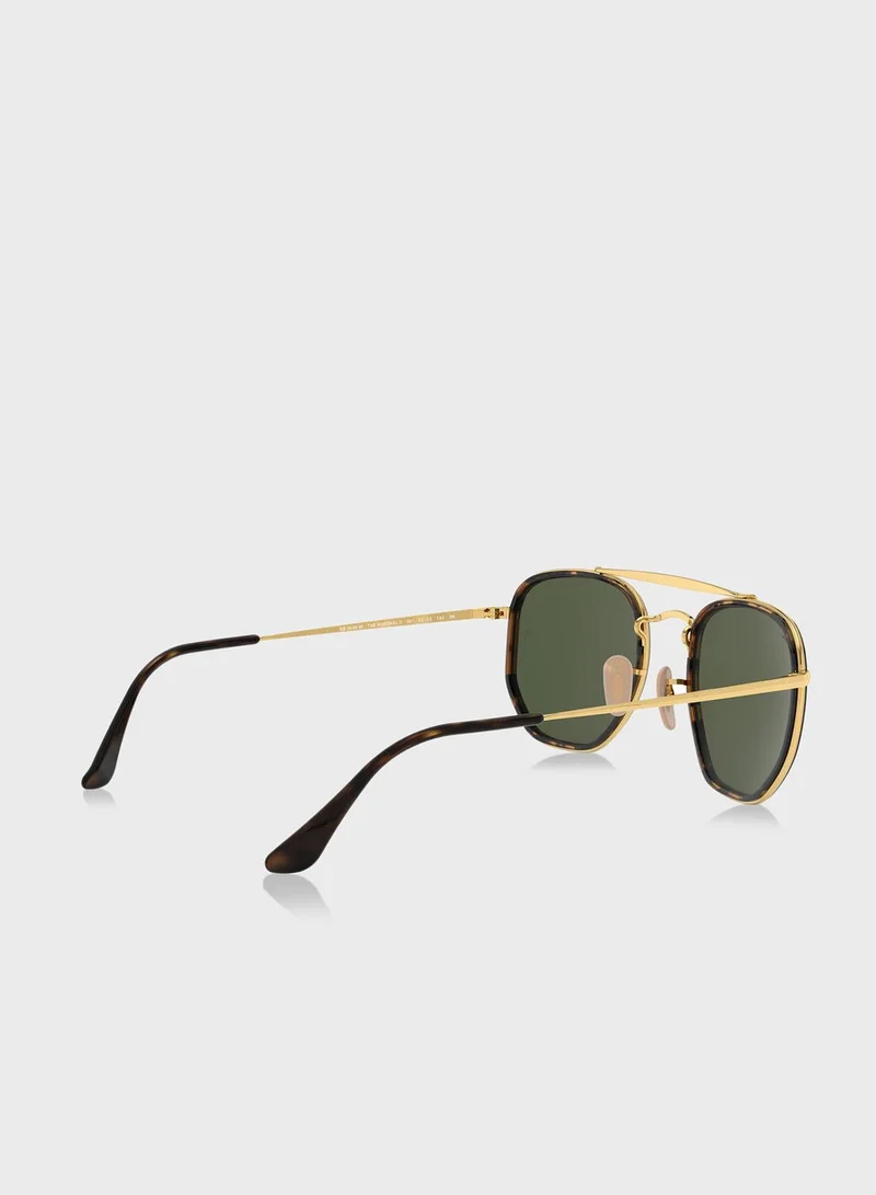 Ray-Ban 0Rb3648M The Marshal Ii Irregular Sunglasses