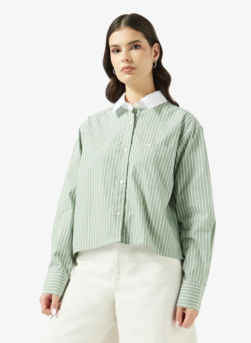 Guess  Cropped Woven Shirt for Women | Best Price UAE