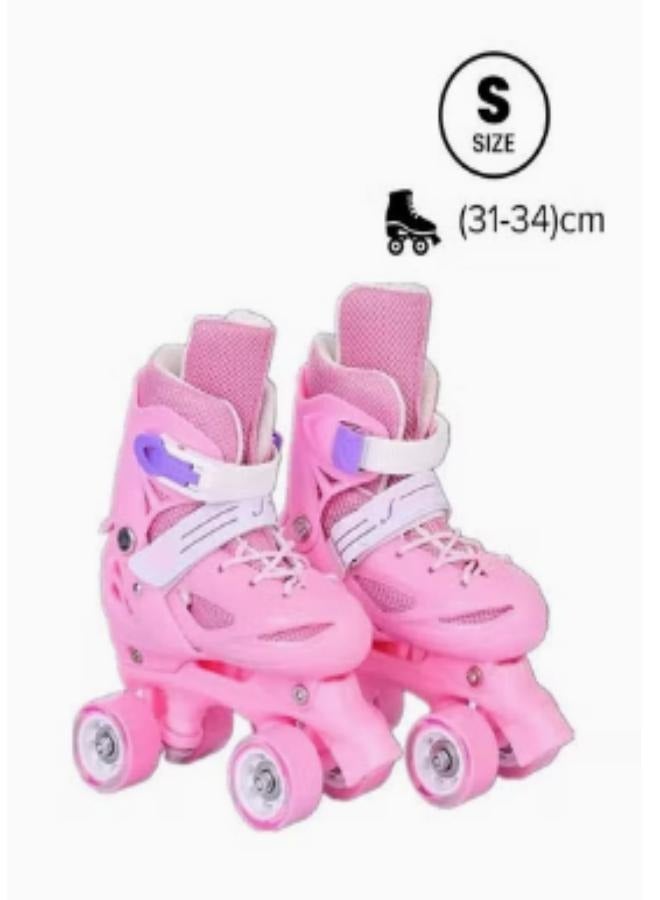 Loquat Kids Unisex Four Wheel Roller Skating Shoes S (31-34)cm - Image 1