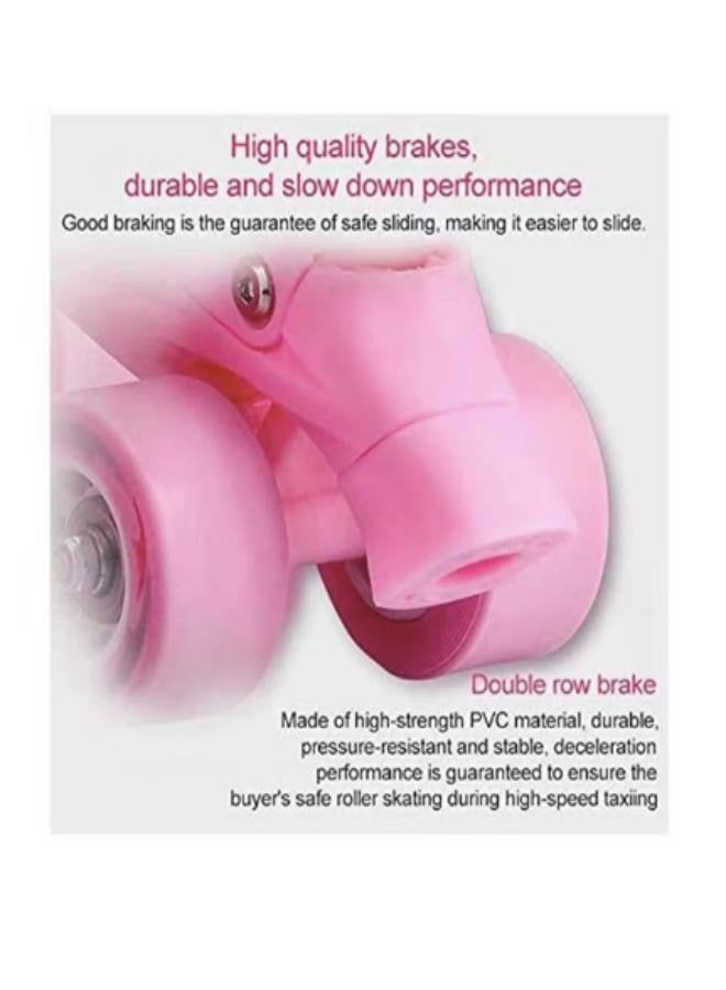 Loquat Kids Unisex Four Wheel Roller Skating Shoes S (31-34)cm - Image 4