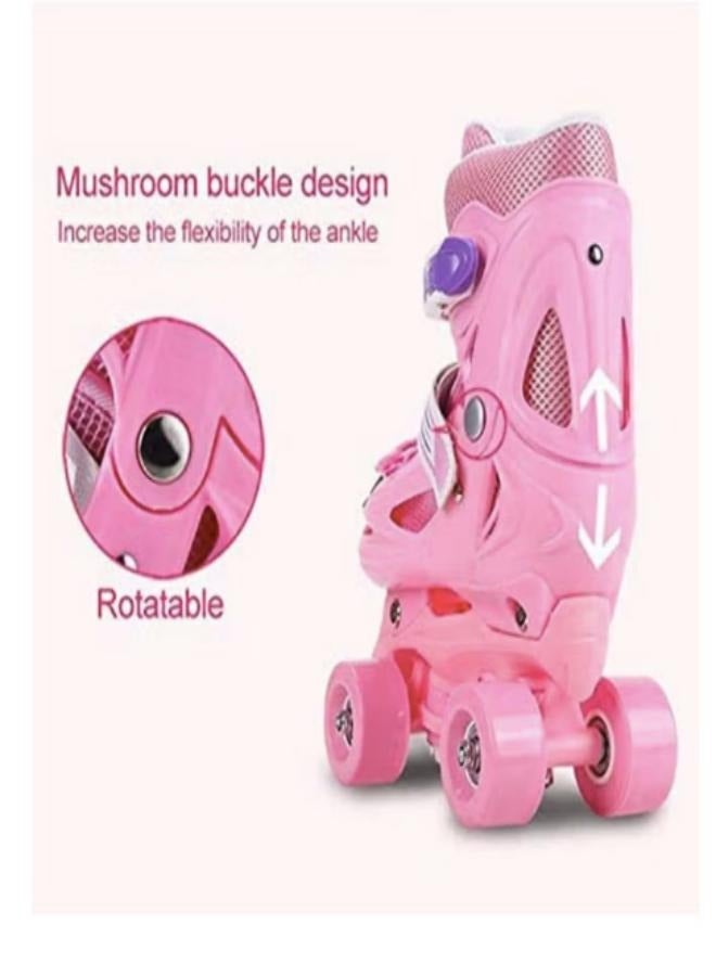 Loquat Kids Unisex Four Wheel Roller Skating Shoes S (31-34)cm - Image 3