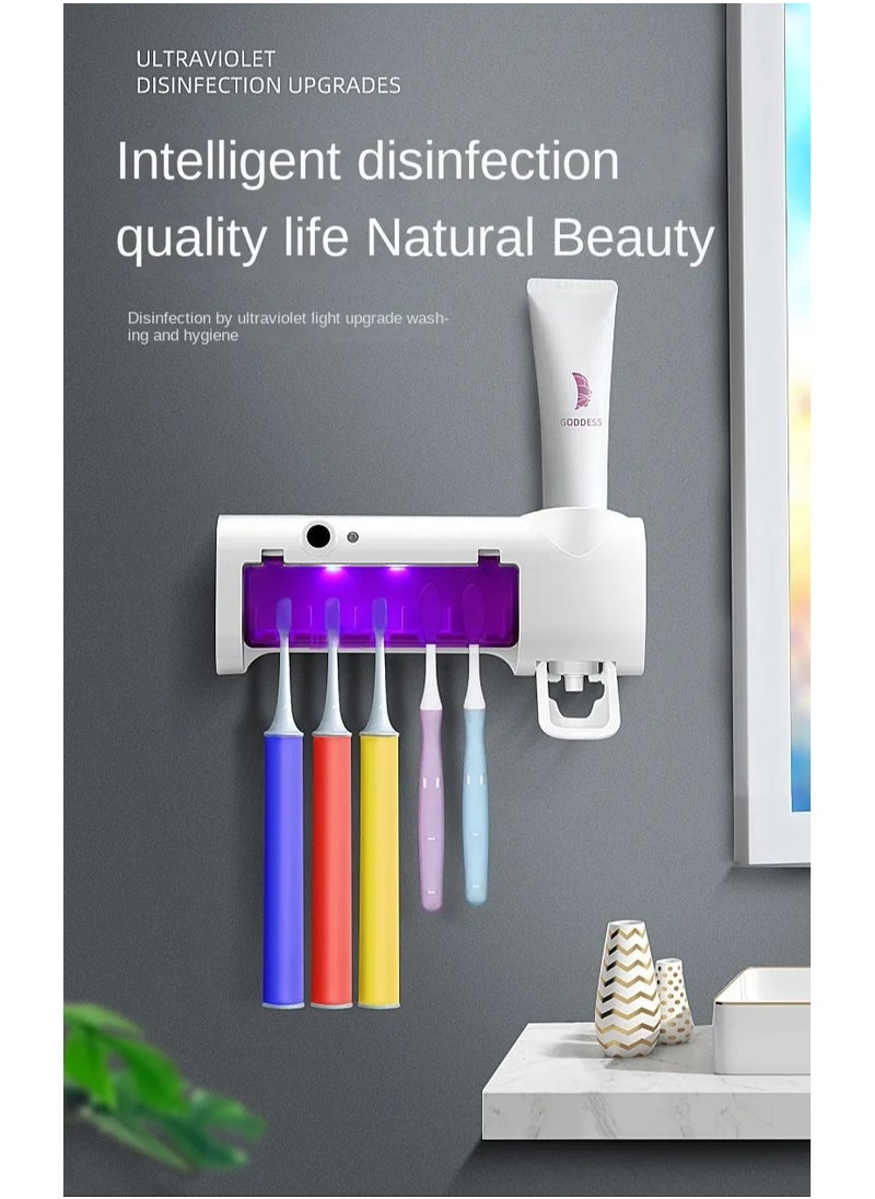Generic Toothbrush Sanitizer Uvc Toothbrush Holder Wall Toothbrush Holders Organizer For Bathroom  - Image 1