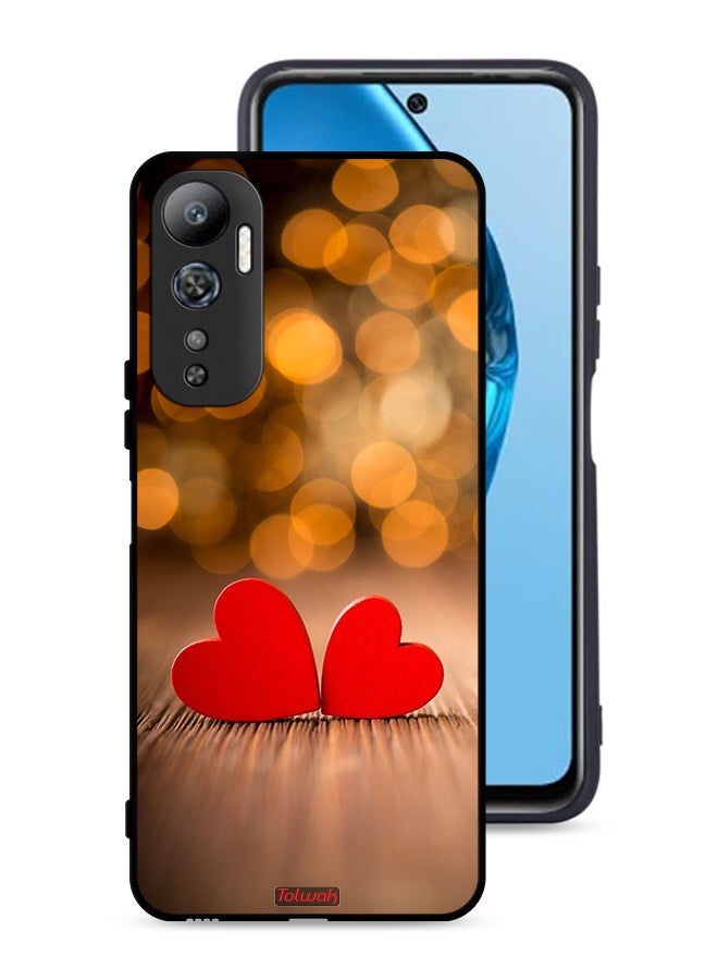 Tolwak Infinix Hot 20 4G Protective Case Cover Two Beautiful Hearts - Image 1