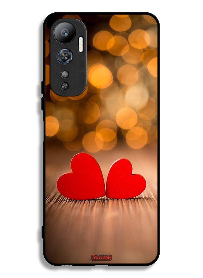 Tolwak Infinix Hot 20 4G Protective Case Cover Two Beautiful Hearts - Image 2