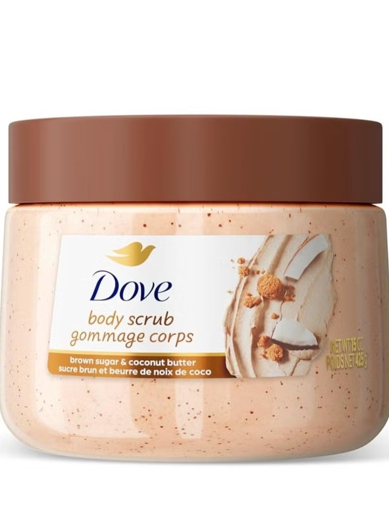 مقشر الجسم دوف (السكر البني وزبدة جوز الهند) 425جرام