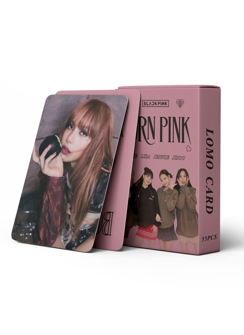 EHOME 55Pcs Blackpink Born Pink Album Photo Lomo Cards  - Image 2