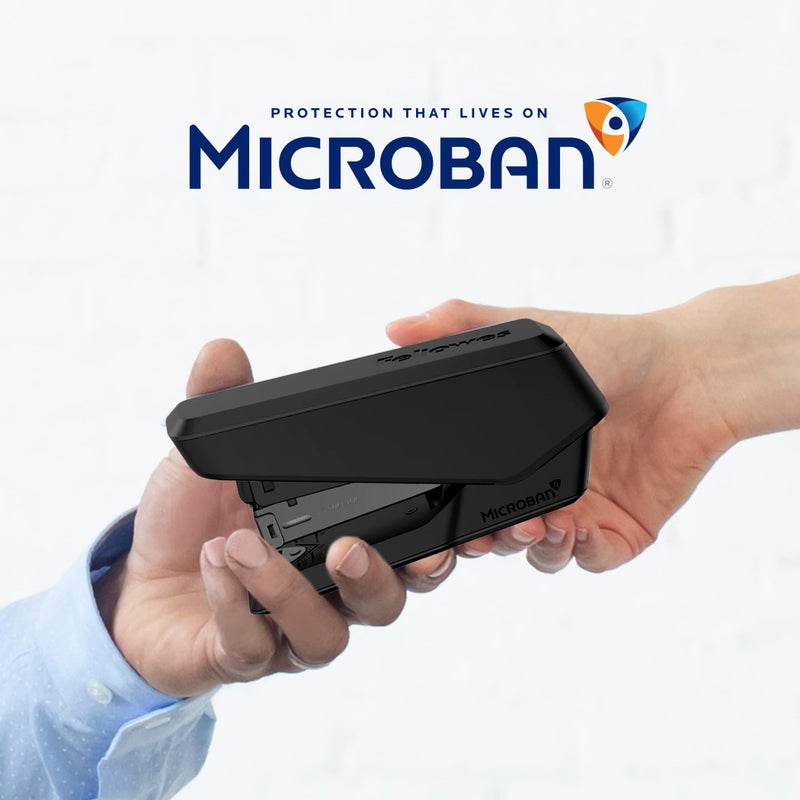 Fellowes LX840 EasyPress Office Stapler, Effortless One-Touch Small Stapler for Classroom, Home and Office, Holds Half Strip of Staples, 25 Sheet Capacity, Black - Image 2