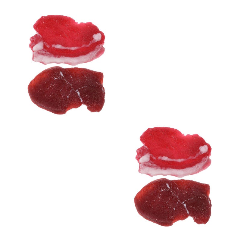 4 pcs Realistic Fake and Beef Meat Model - Lifelike Food Props for Kitchen Decor Party and Market Display Photography Props - Image 1