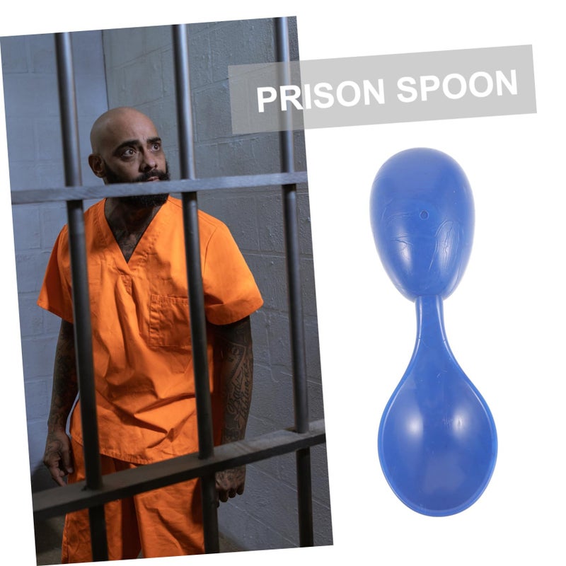 Veemoon Short Handle Prison Safety Spoon Ergonomic Eating Tool Choke Design For Inmates Rehabilitation Centers Detention Facilities - Image 4