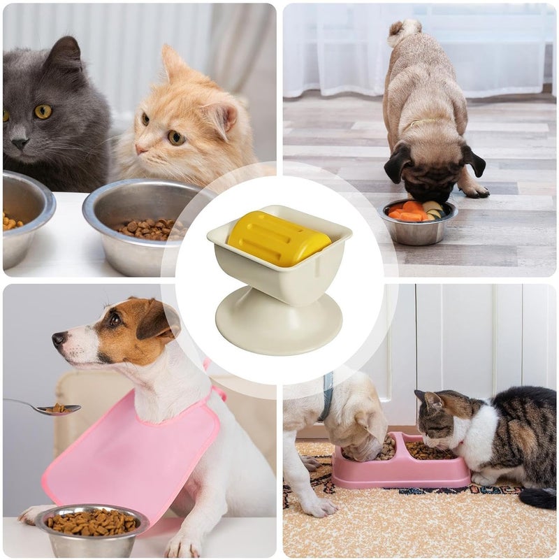 Genérico Licking Bowl, Non-Slip Liquid Licker – Slow Feeding Bowl with Rolling Core – for Kitchen Dining Home Weight Control Training Behavior Meals - Image 4