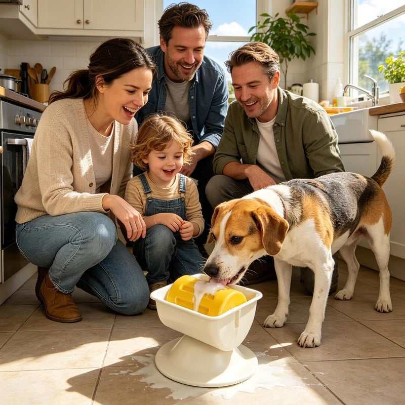 Genérico Licking Bowl, Non-Slip Liquid Licker – Slow Feeding Bowl with Rolling Core – for Kitchen Dining Home Weight Control Training Behavior Meals - Image 2