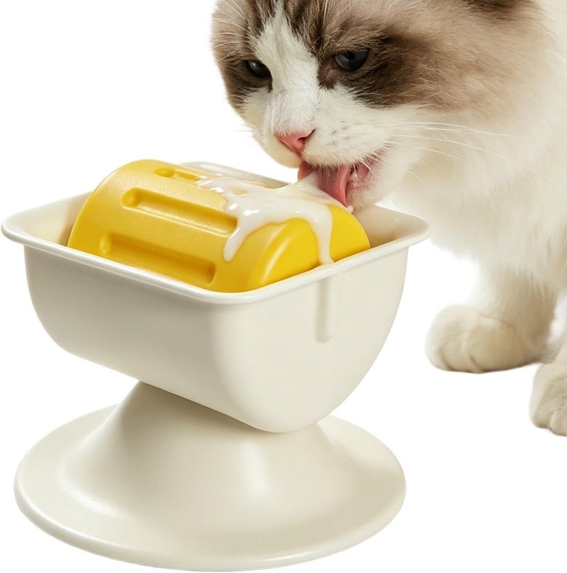 Genérico Licking Bowl, Non-Slip Liquid Licker – Slow Feeding Bowl with Rolling Core – for Kitchen Dining Home Weight Control Training Behavior Meals - Image 1