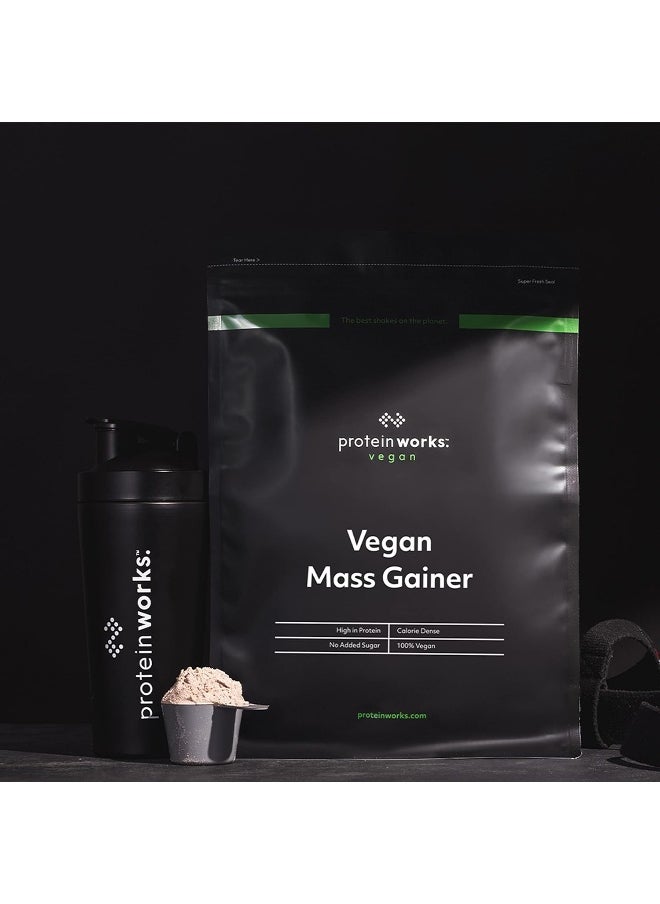 THE PROTEIN WORKS Vegan Mass Gainer 100% Plant Based High Calorie Powder Vegan Weight Gainer Blend 16 Shakes Chocolate Silk 2Kg  - Image 4