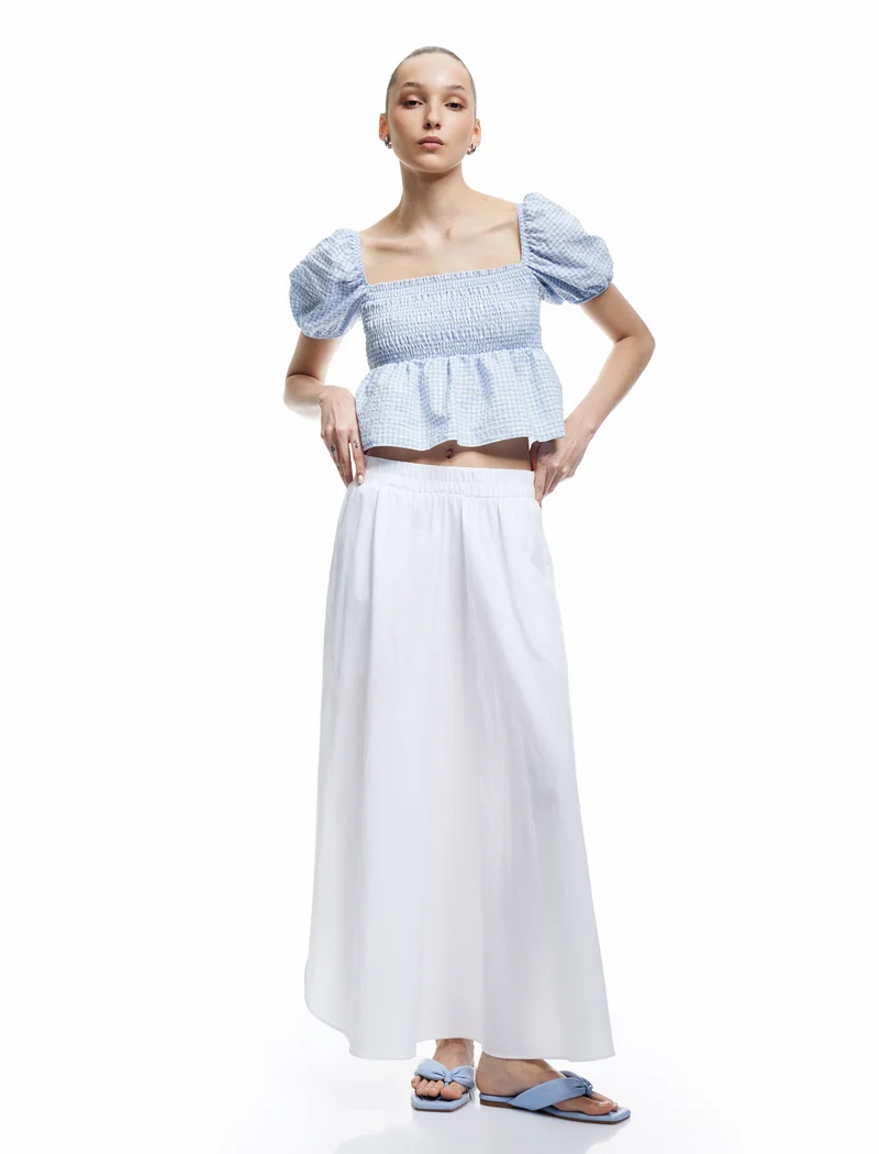 كوتون Crop Blouse