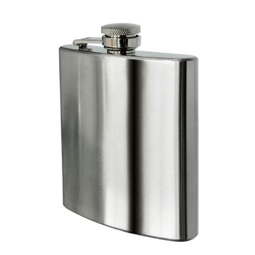 Anything & Everything Stainless Steel Plain Hip Flask 07 oz - Image 1