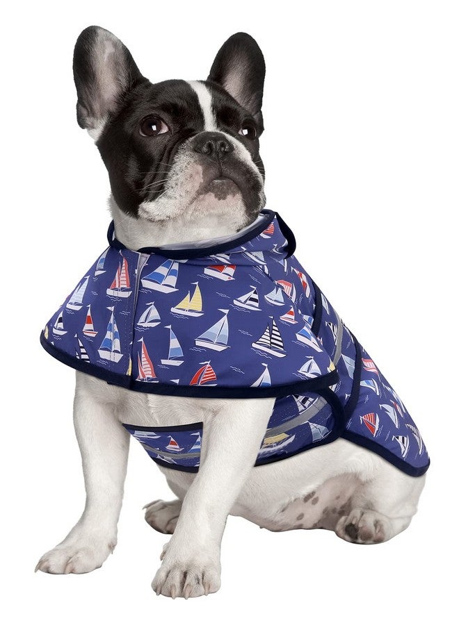 إتش دي إي معطف واق من المطر للكلاب HDE مزود بغطاء للرأس واقٍ من المطر مناسب للكلاب الصغيرة والكبيرة جدًا والجراء والقوارب البحرية - مقاس M - Image 2