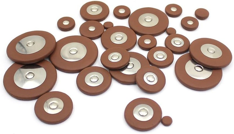 Mowind 26 Pieces Leather Pads Replacement for Alto Saxophone Sax Accessory - Image 2