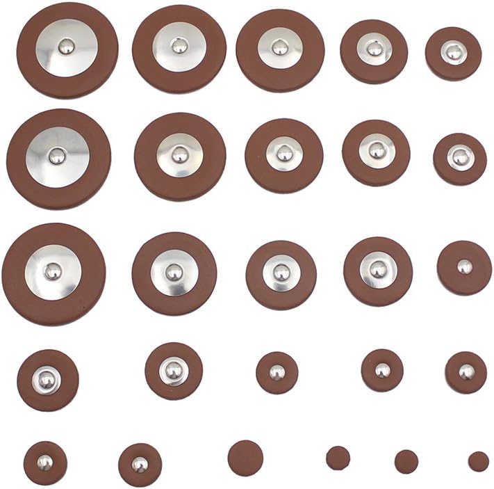 Mowind 26 Pieces Leather Pads Replacement for Alto Saxophone Sax Accessory - Image 1