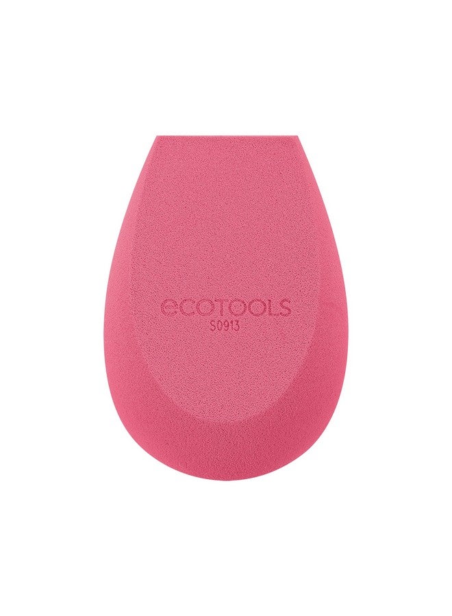Ecotools Rose Water Bioblender Compostable Makeup Blending Sponge For Liquid & Cream Foundation Base Coverage Antiinflammatory Ingredients Pink Cruelty Free & Vegan 1 Count - Image 2