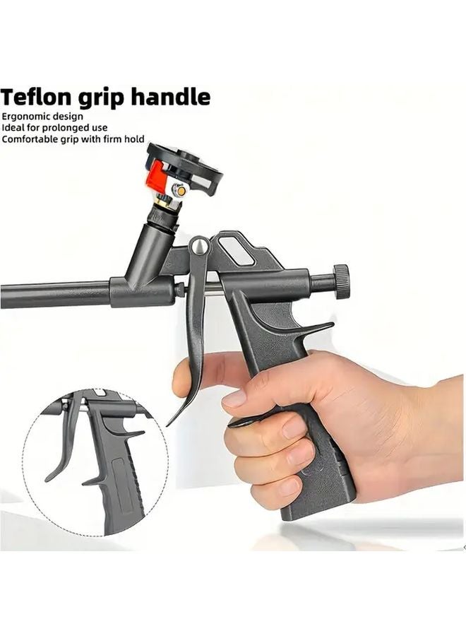 رغوة سوداء مُحسّنة غير لاصقة سهلة التنظيف مع قضيب تمديد قابل للفصل - Image 4