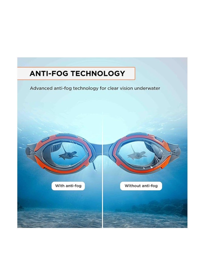 ENDLESS  Premium Swimming Goggle with Anti-Fog and UV Protection | Stylish Big Frame for more Visibility | Soft Silicone Gasket for Leak Proof | With Hard Case  - Image 5