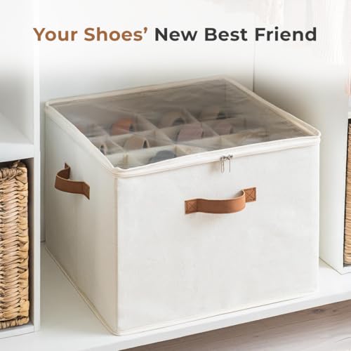 Home Essentials HomeEssentials Multipurpose Transparent Storage Box with Handles – Clear, Foldable Organizer for Blankets, Comforters, Clothes, Shoes & Bedroom Storage. (Pack of 2) - Image 4