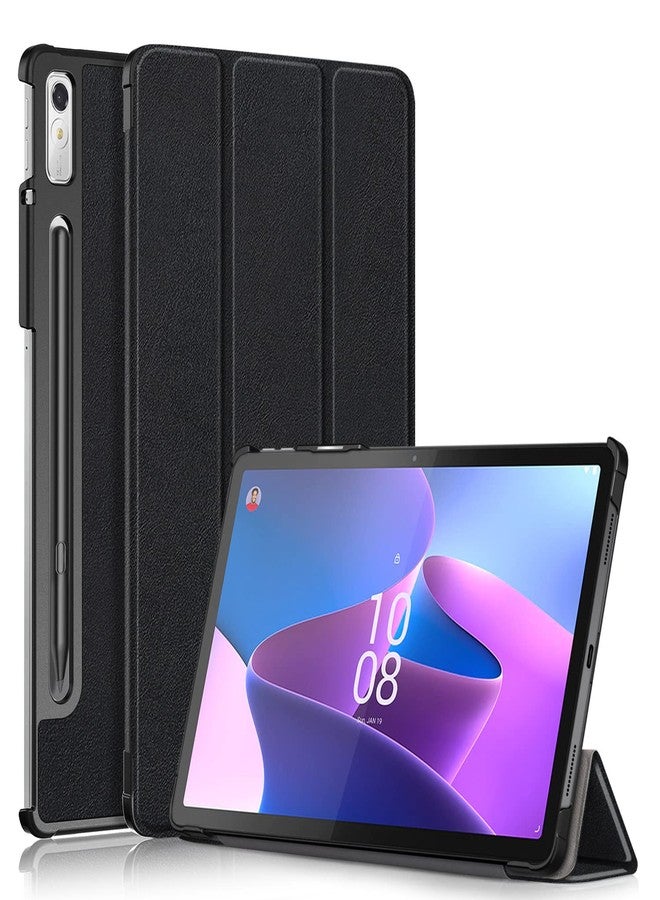 Gylint جراب Gylint لجهاز Lenovo Tab P12 Pro (الجيل الثاني) 12.7 بوصة 2024، جراب قابل للطي فائق النحافة من الجلد الصناعي الذكي مع حامل لجهاز Lenovo Tab P12 Pro (الجيل الثاني) / P12 / Xiaomi Pad Pro 12.7 بوصة، لون أزرق داكن - Image 1