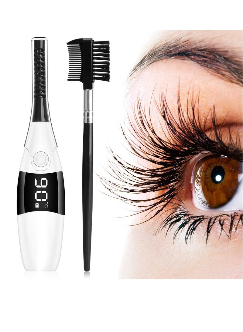 Generic - 4 in 1 Heated Eyelash Curler with LCD Display Double-Sided Design and 4 Temperature Modes for Suitable Lash Curls - Image 1