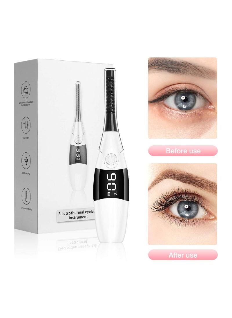 Generic - 4 in 1 Heated Eyelash Curler with LCD Display Double-Sided Design and 4 Temperature Modes for Suitable Lash Curls - Image 1