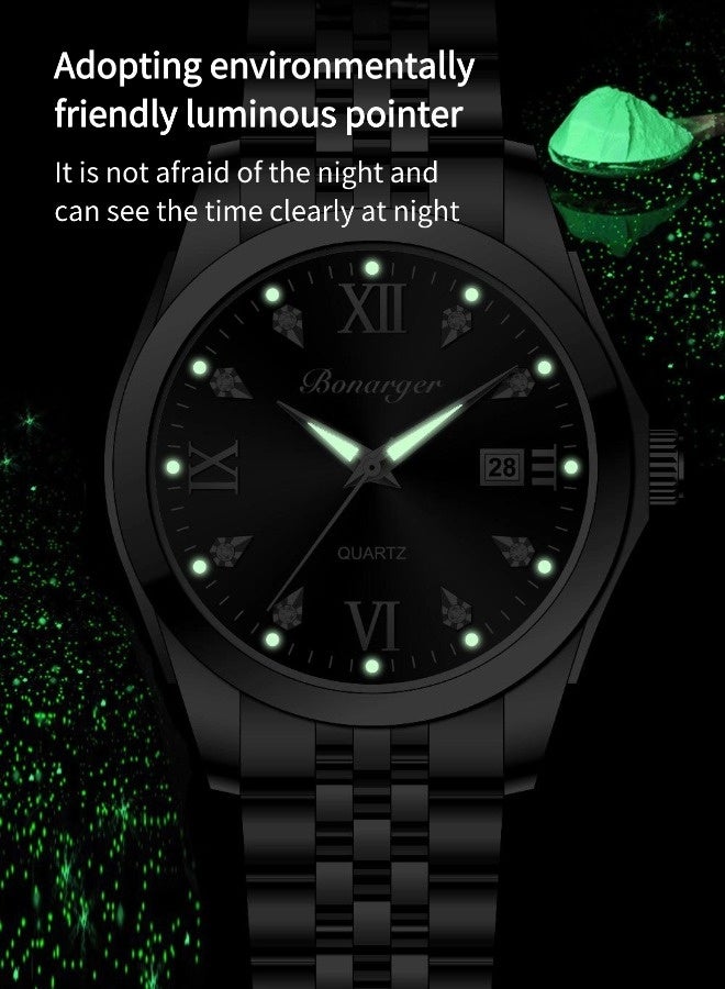 BONARGER Women's waterproof luminous watch（Ladies' Waterproof high-end watches, niche luxury watches，Quartz Watch，Blue dial） - Image 5