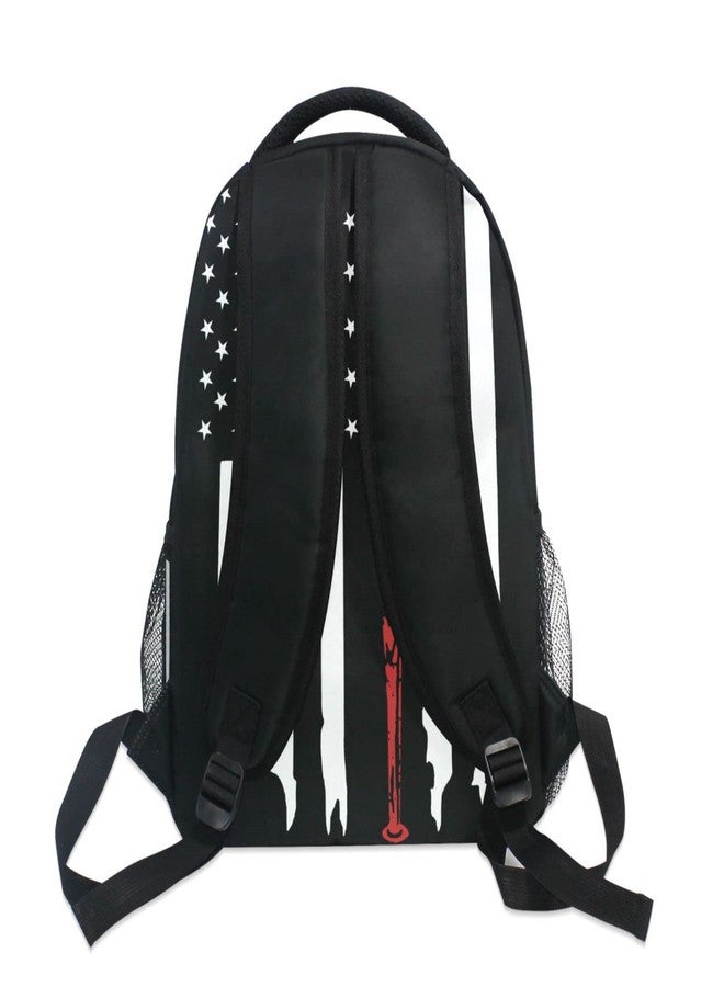 Miaoquhe America Flag Baseball Backpack for Boys Girls School Teenages, Casual School Bookbag Travel Laptop Daypack,Shoulder bags for Travel Hiking Camping - Image 4