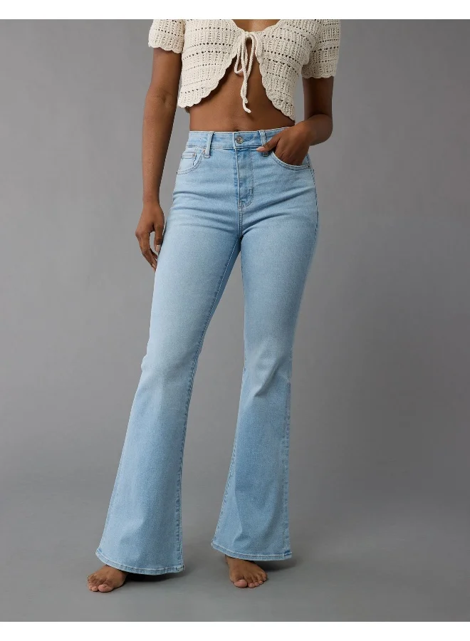 امريكان ايجل AE Next Level Super High-Waisted Flare Jean