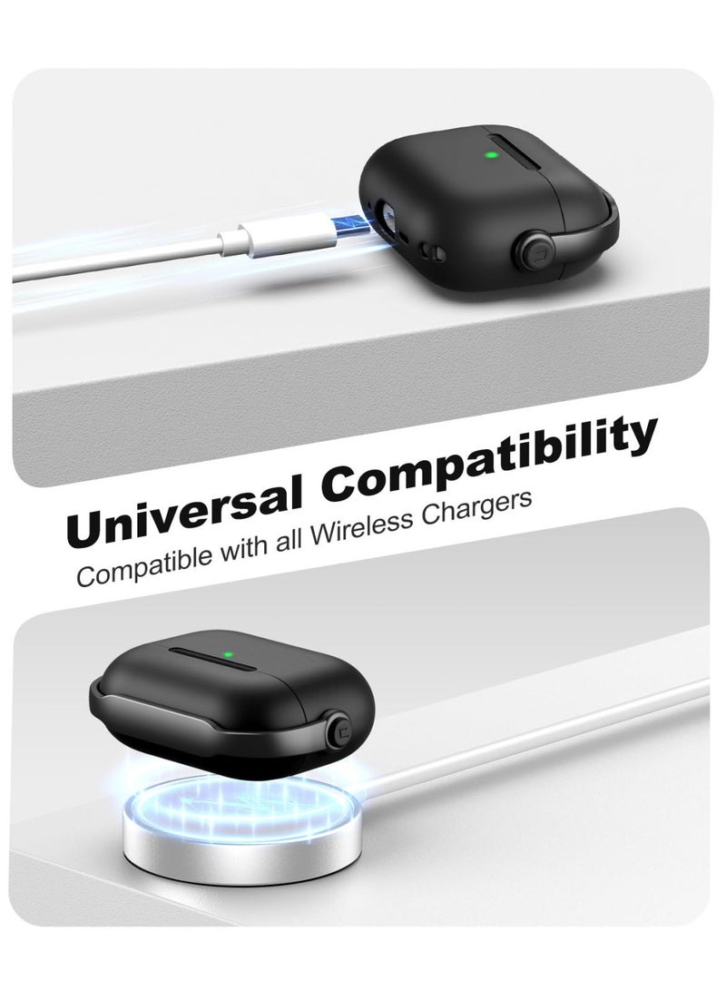 أنيوغرو متوافق مع غطاء حافظة AirPods Pro 3 للنساء والرجال، تصميم فريد لسماعات الرأس للموسيقيين، حافظة واقية من مادة PC مع مجموعة أدوات تنظيف وميدالية مفاتيح لـ AirPods Pro الجيل الثالث 2025 - Image 4